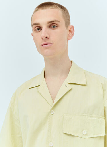 MHL by Margaret Howell Short-Sleeve Flap-Pocket Shirt Yellow mhl0156006