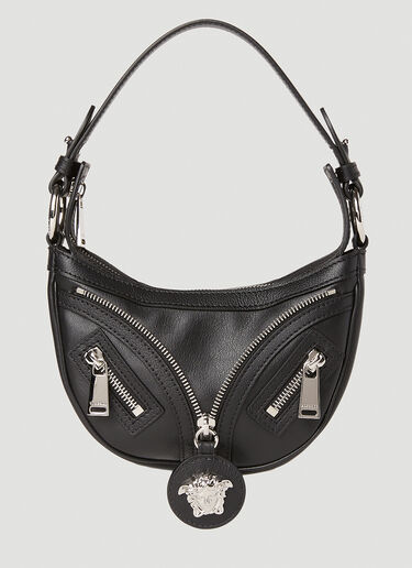 Versace Repeat Small Hobo Bag Black vrs0252023