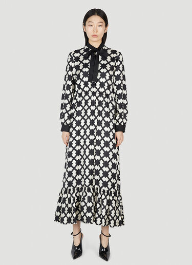 Rhombus Tile Dress Gucci Rhombus Tile Dress Black guc0251222