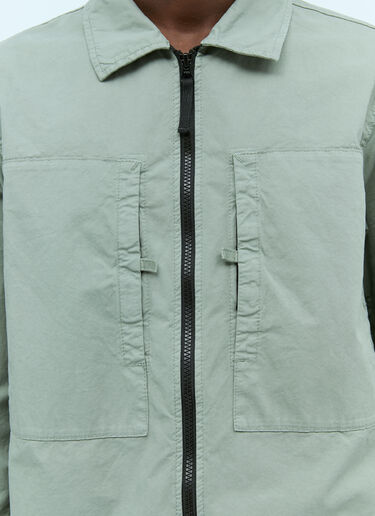 Logo Patch Overshirt Stone Island Logo Patch Overshirt Green sto0154040