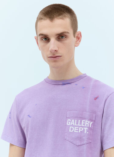 Gallery Dept. Vintage Logo Painted T-Shirt Purple gdp0153028