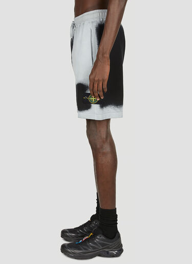 Stone Island Spray Painted Track Shorts Grey sto0152009