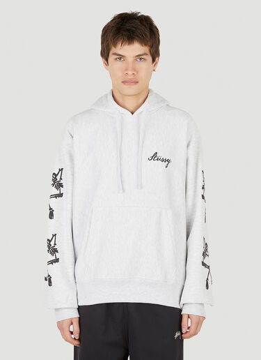 Stüssy Paradise Lost Hooded Sweatshirt Light Grey sts0152047