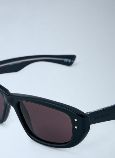LN-CC® - Balenciaga: Rectangular Sunglasses - Black Balenciaga Rectangular Sunglasses Black bal0165032