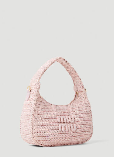Miu Miu Crochet Shoulder Bag Pink miu0252044