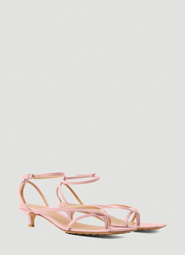 Stretch Strap Kitten Heel Sandals Bottega Veneta Stretch Strap Kitten Heel Sandals Pink bov0251074