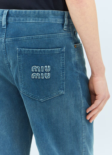 Corduroy Pants Miu Miu Corduroy Pants Blue miu0259018