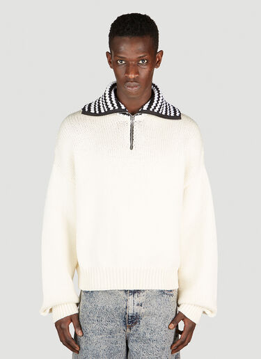 Marni Stripe Collar Sweater White mni0153003