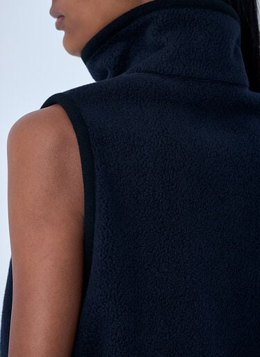 Logo Motif Gilet Miu Miu Logo Motif Gilet Blue miu0262104