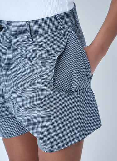 Vivienne Westwood High-Waisted Checkered Shorts Grey vvw0264005