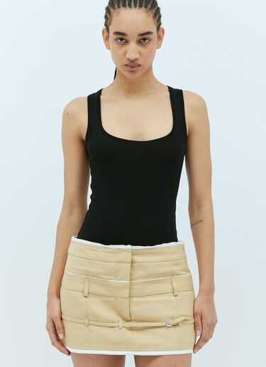 Jacquemus Le Body Gros Grain 连体衣 黑色 jac0256038