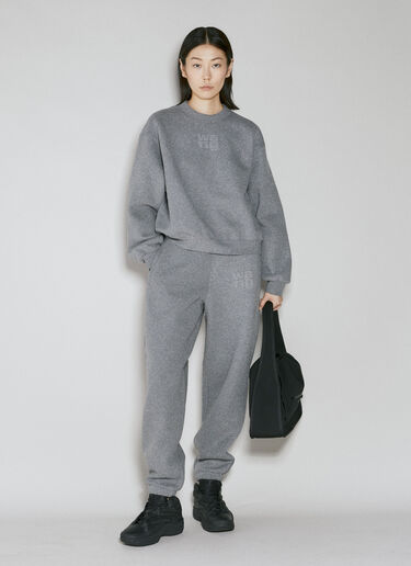 Alexander Wang 글리터 테리 스웨트셔츠 그레이 awg0253018
