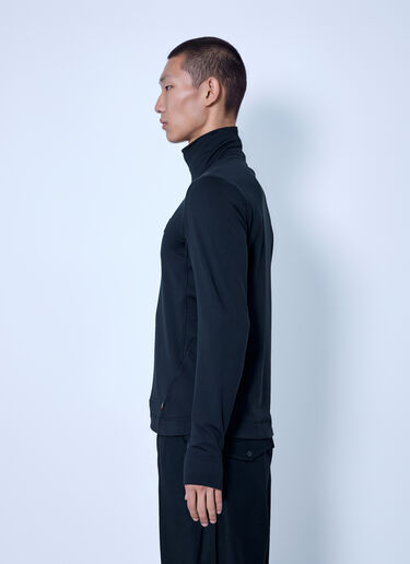 LN-CC® - Moncler Grenoble: Polartec® Polo Neck - Black Moncler Grenoble Polartec® Polo Neck Black mog0165008