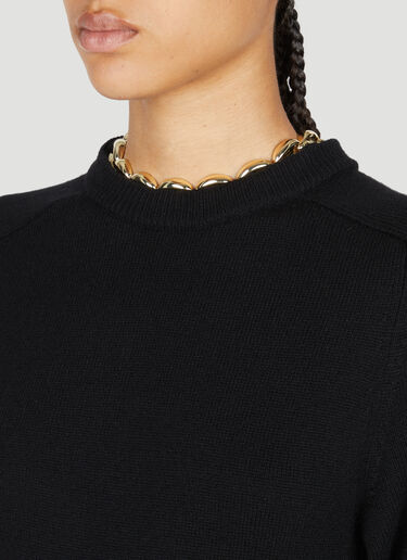 Link-Chain Knitted Dress Rabanne Link-Chain Knitted Dress Black pac0253031