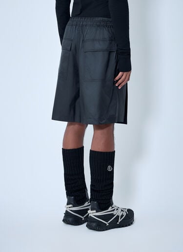 Moncler x Rick Owens Drawstring Midi Kilt Shorts Black mcs0363014