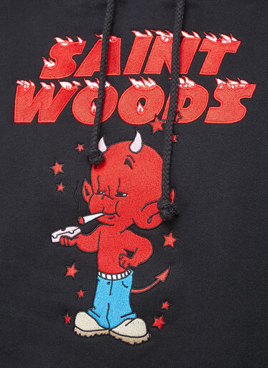 Little Devils Hooded Sweatshirt Saintwoods Little Devils Hooded Sweatshirt Black swo0144008