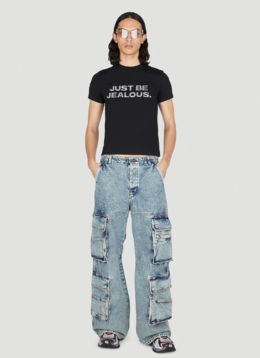 VETEMENTS 标语 T 恤 黑色 vet0151007