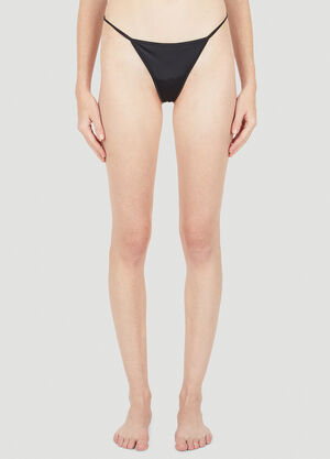 Dolce & Gabbana Logo Plaque Thong Black dol0257001