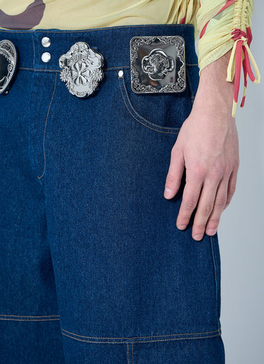Chopova Lowena Balmy Denim Shorts Blue cho0360008