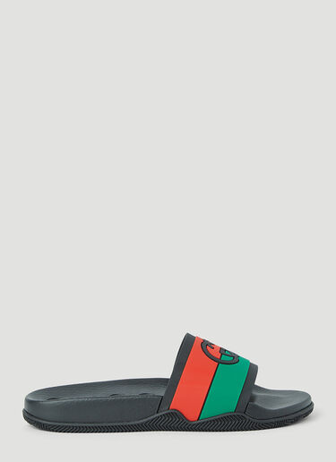 Gucci G锁扣拖鞋 黑 guc0145074
