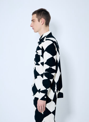 NÒMARYTHM TEXTILE 丝绒法兰绒衬衫  黑色 nma0158006