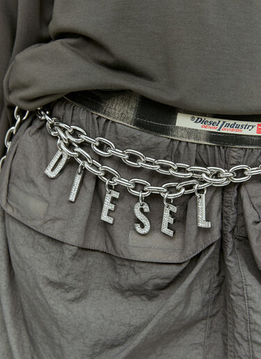 Diesel B-Charm Chain Belt Silver dsl0257037