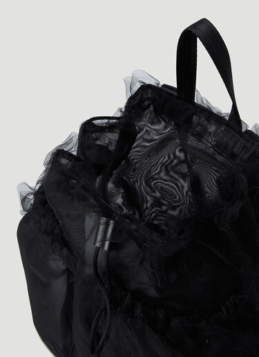 KARA Tulle Drawstring Backpack Black kar0247009