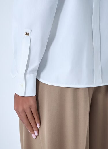 Max Mara Cotton Shirt White max0263022