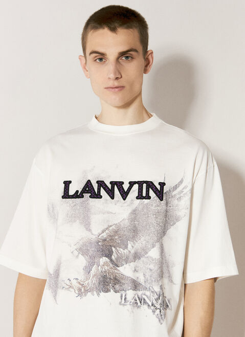 Lanvin Logo Print T-Shirt White lnv0156001