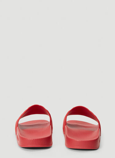 Gucci GG Marmont Rubber Slides Red guc0139088