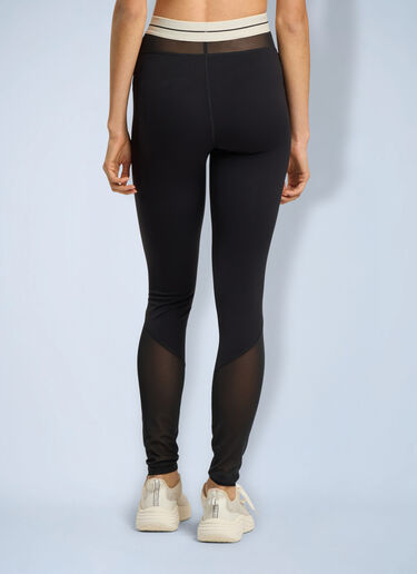 LN-CC® - Palm Angels: Logo Mix Layer Active Leggings - Black Palm Angels Logo Mix Layer Active Leggings Black pma0266228