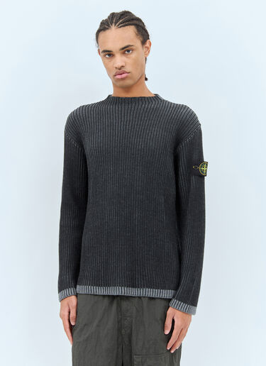 Stone Island Dual-Tone Sweater Black sto0158039