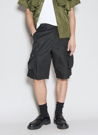 Prada Re-Nylon Bermuda Shorts Black pra0156011