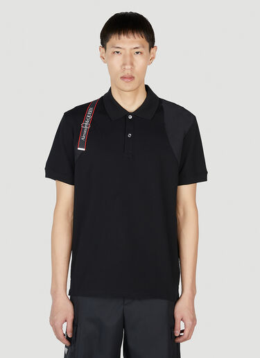 Alexander McQueen Harness Polo Shirt Black amq0151034