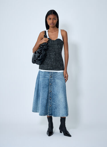 De-Annet-Fsh Midi Skirt Diesel De-Annet-Fsh Midi Skirt Blue dsl0262007