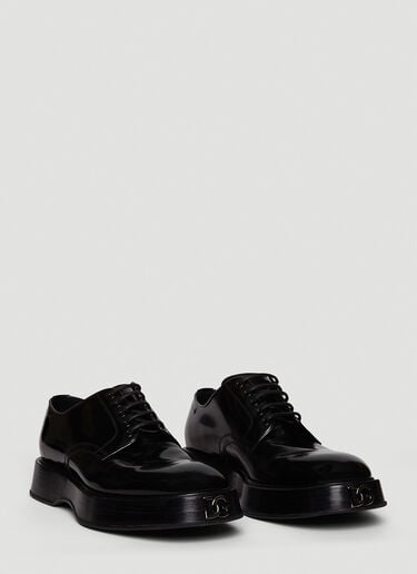 Dolce & Gabbana Brushed Michelangelo Derby Shoes Black dol0147042