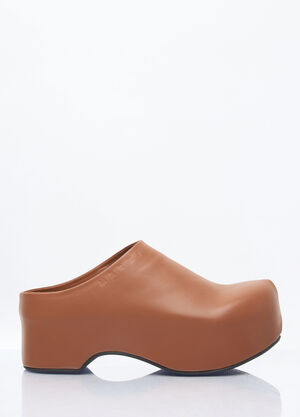 Marni Chunky Sabot Clogs Brown mni0259019