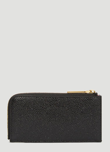 Thom Browne HALF ZIP HOLDER Black thb0132038