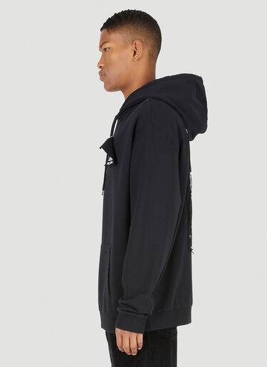 Raf Simons x Fred Perry Destroyed Hooded Sweatshirt Black rsf0147009