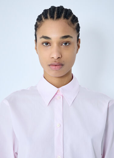 TOTEME Kimono-Sleeve Poplin Shirt Pink tot0260028