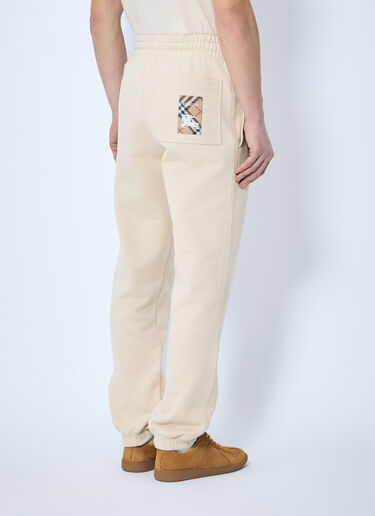 Burberry Logo Patch Track Pants Beige bur0159005