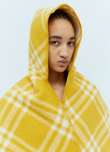 Burberry Wool Hooded Scarf Yellow bur0254019