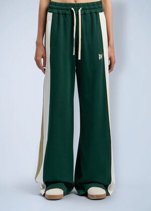 Palm Angels Monogram Track Pants Dark Green pma0262114