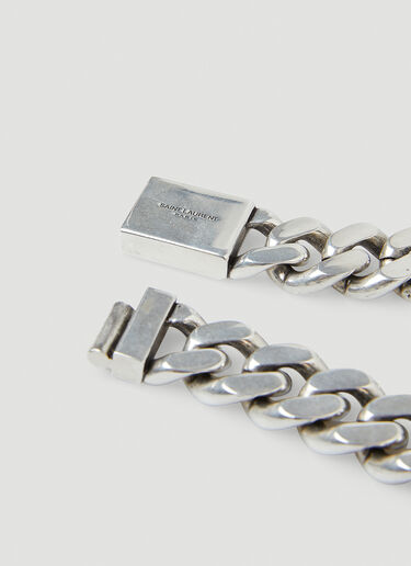 Saint Laurent Curb Chain Bracelet Black sla0149087
