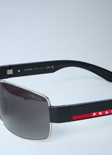 Logo Motif Sunglasses Prada Linea Rossa Logo Motif Sunglasses Black lpl0362004