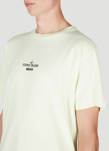 Stone Island Graphic Print T-Shirt Light Green sto0152074