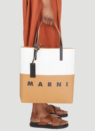 Marni Shopping Tote Bag Beige mni0247062