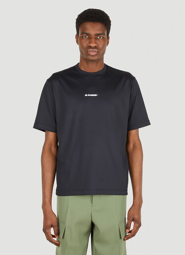 Jil Sander+ ロゴプリントTシャツ ブラック jsp0147007