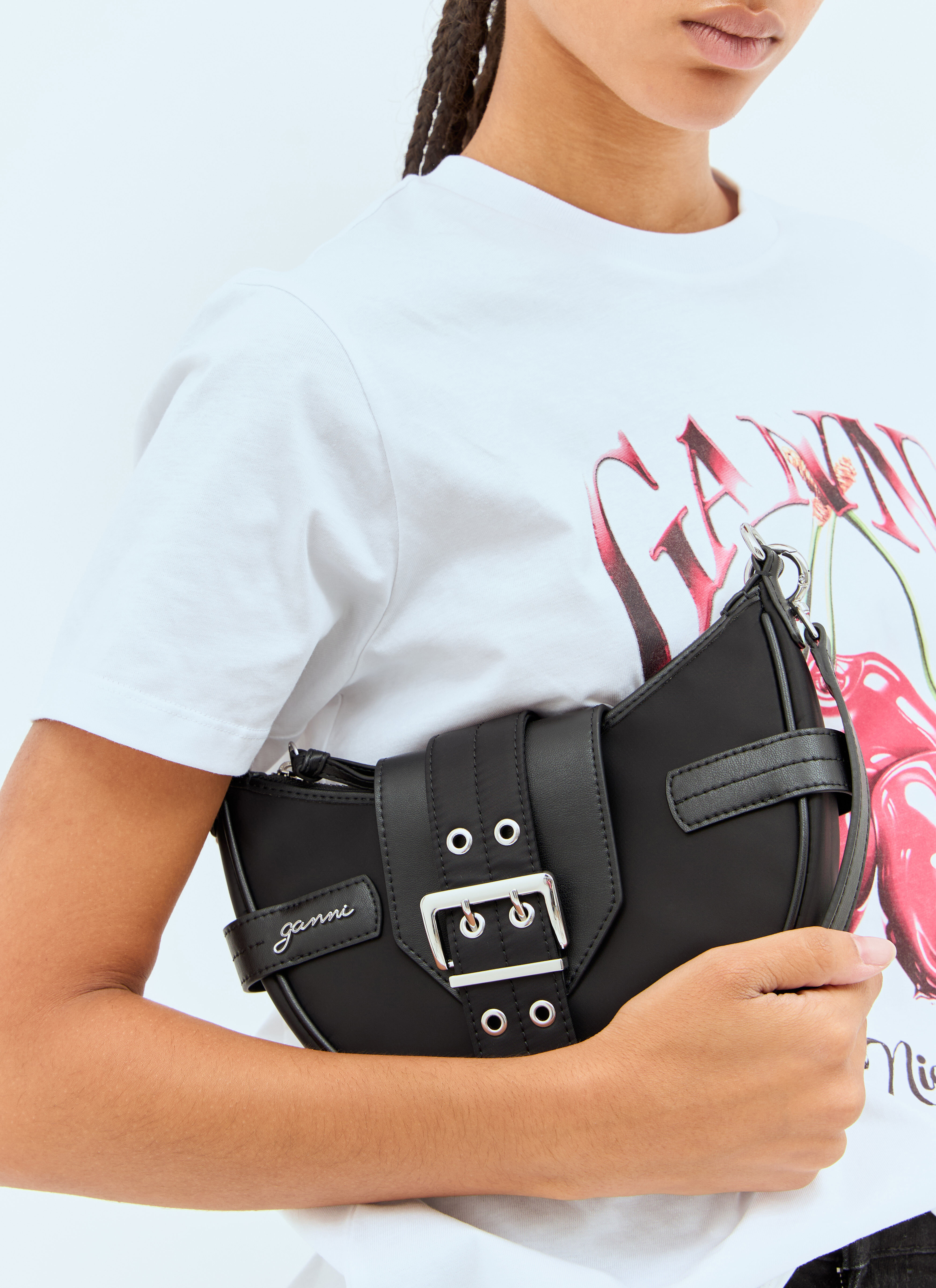 Ganni Women's' Small Bucky Crossbody Bag in Black | LN-CC®