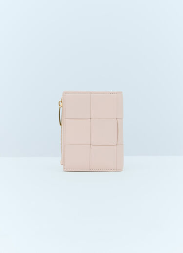 Bottega Veneta 小号 Cassette 双折拉链钱夹 粉色 bov0255033